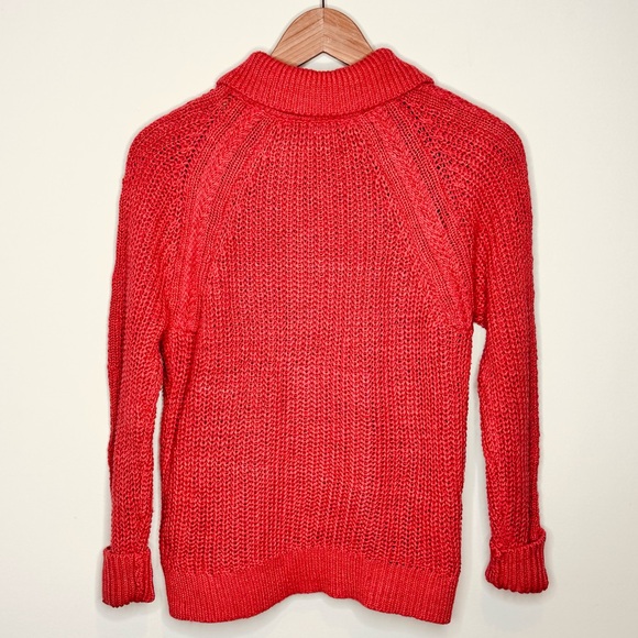 Garnet Hill Maren Linen & Organic Cotton Cardigan Size XS Button Up Prep Coastal - Picture 6 of 13